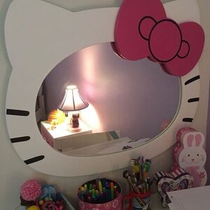 Hello Kitty Pink and White Wall Mirror